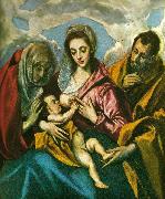El Greco virgin with santa ines and santa tecla USA oil painting artist
